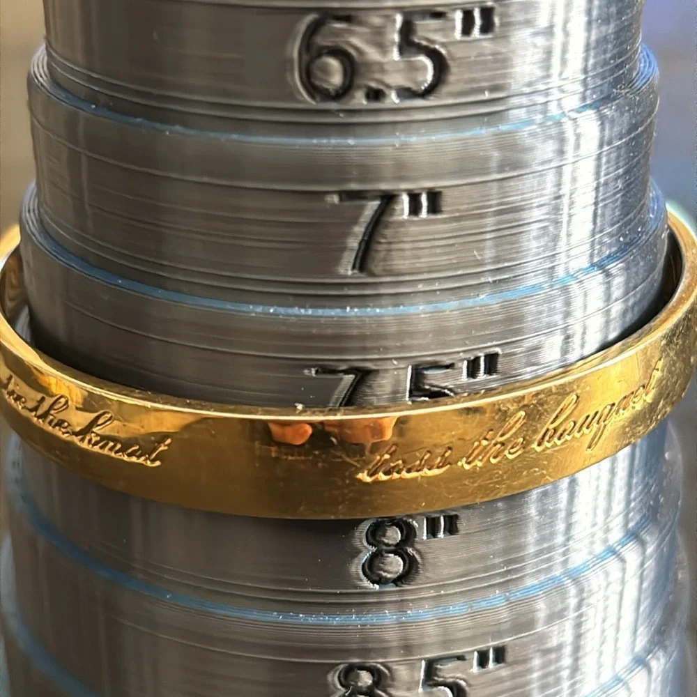 kate spade new york Bride Engraved Idiom Bangle Gold Bracelet - Picture 5 of 8